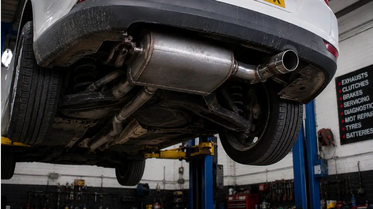 After silencer and exhaust pipe repair in Birmingham