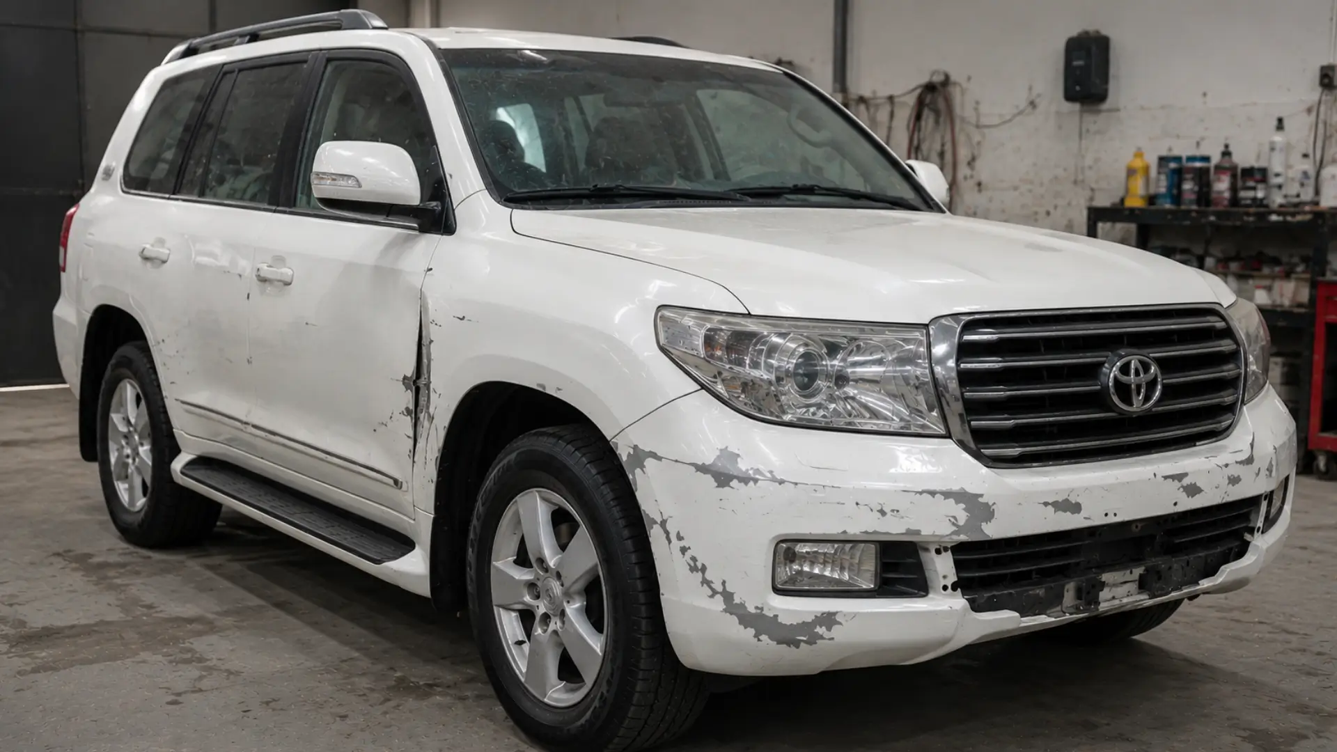 Before Toyota Land Cruiser car respray in Birmingham